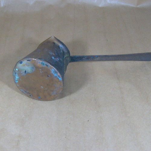 Copper vintage briki used, antique