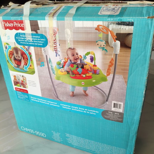 Fisher-Price Jumperoo Lion Activity Center like new with box