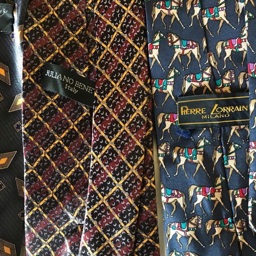 Versace Silk Ties like new, multicolor, made in Italy