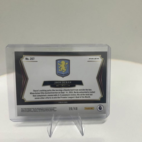 Jhon Duran Dragon Scale 2024-25 Panini Select EPL card like new