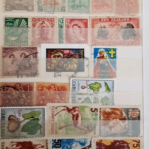 Stamps used from around the world, pack of 12 pages
