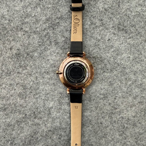 s.Oliver SO-3874-LQ women's watch, quartz, leather strap