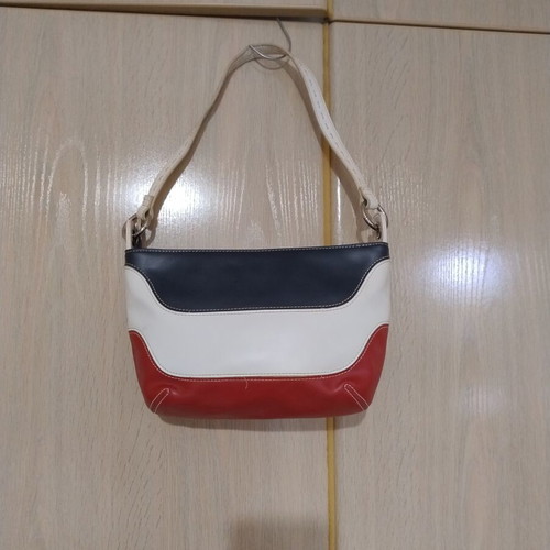 Leather bag like new, tricolor