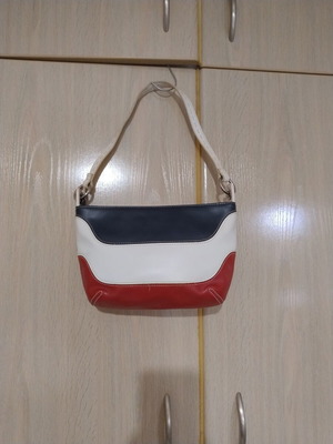 Leather bag like new, tricolor