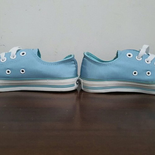 Celdes sneakers new, size 37, blue with artistic design