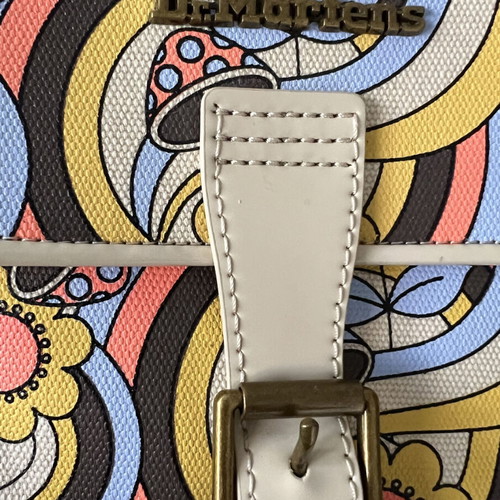 Dr Martens Retro Ray Vegan Mini Backpack like new, beige and colorful