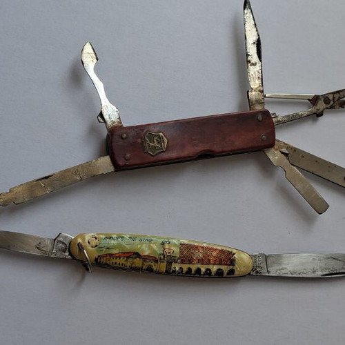 Collectible retro multitools used, set of two