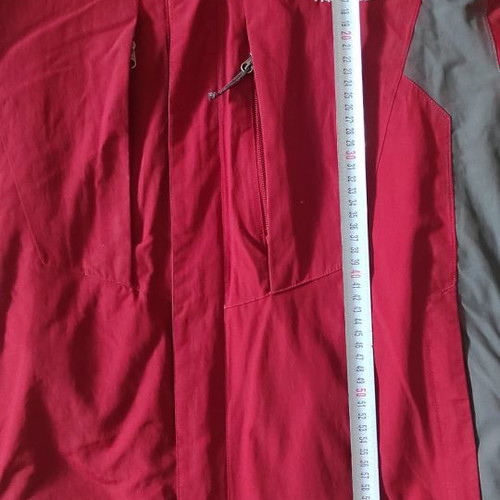 North Face winter jacket used, size L, red-gray
