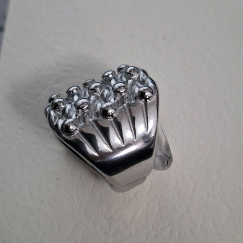 Stainless steel ring new, silver, surgical steel