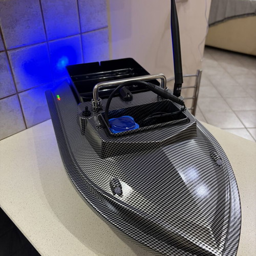 Bait Boat with GPS, 500m Range, 12000mAh Battery, LCD Remote