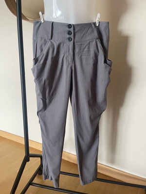 Baggy striped pants Toi&Moi size M like new, gray