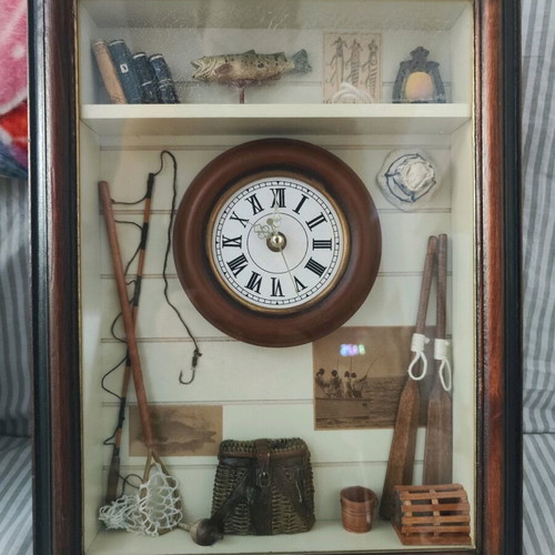 Wall clock used with decorative elements