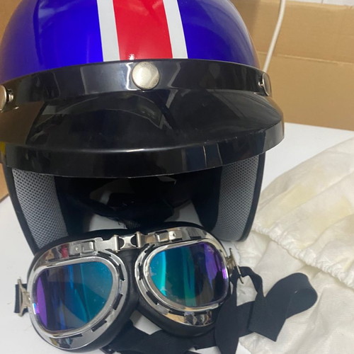 Children's helmet used with goggles, size small or medium