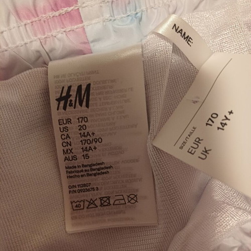 H&M Boys' Swim Shorts new, size UK 14+, colorful