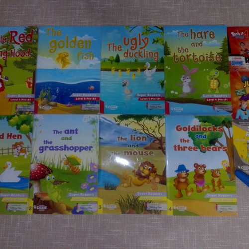 Super Course English Set Junior A & B like new with Talking Pen