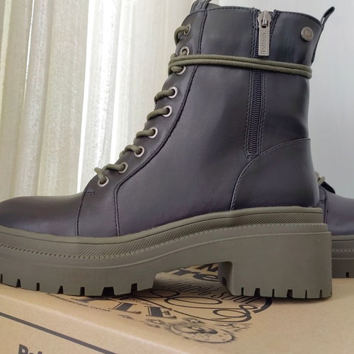 Refresh vegan leather ankle boots new, black, size 41