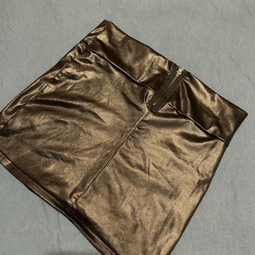 Mini leather skirt like new, black, size XS