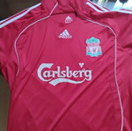 Liverpool jersey used, authentic, large