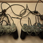 PlayStation 2 controllers used, two pieces