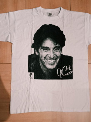 Al Pacino fashion t-shirt new, 100% cotton, size L, white