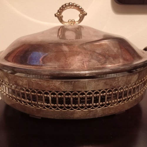 Antique serving dish used