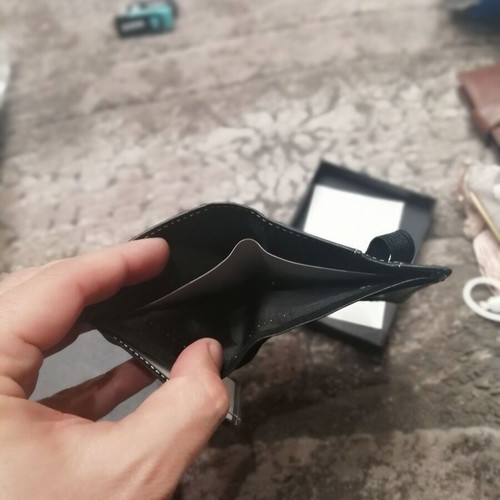 Leather wallet new black