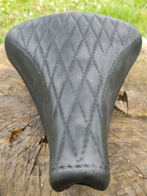 Vintage bicycle saddle used with springs