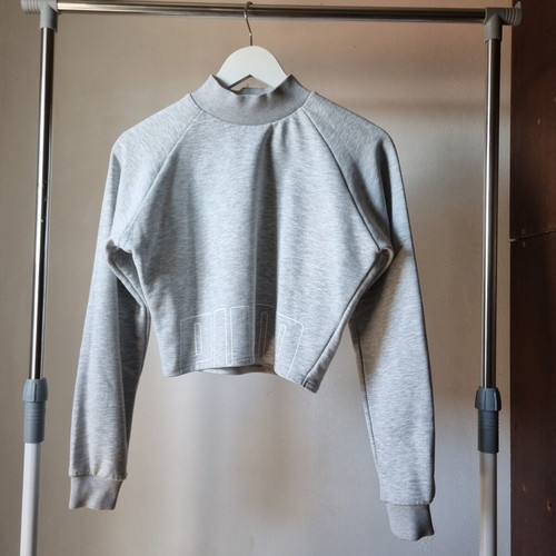 Puma crop sweatshirt σαν καινούργιο, βαμβακερό, μέγεθος XS, γκρι