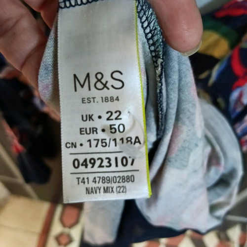 M&S blouse multicolored like new