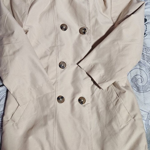 Girls' parka jacket Sinsay beige like new, size 116 cm