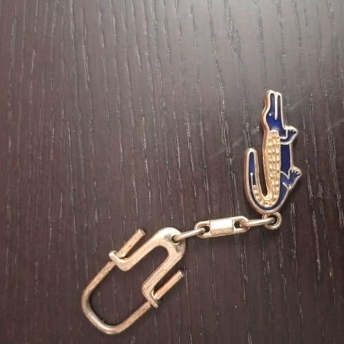 Vintage Lacoste keychain used with crocodile logo