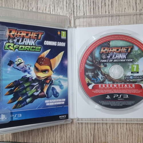 Ratchet & Clank Tools of Destruction game for PS3 like new, English menu