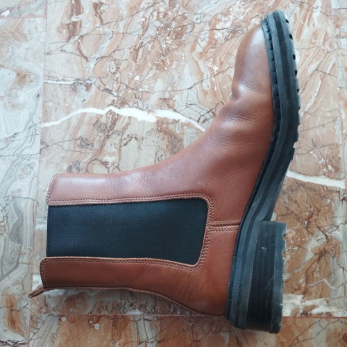 Clarks ankle boots leather, slightly used, brown, size 37