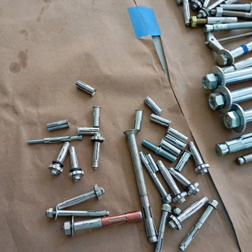 Bolts new with nuts, anchors and washers