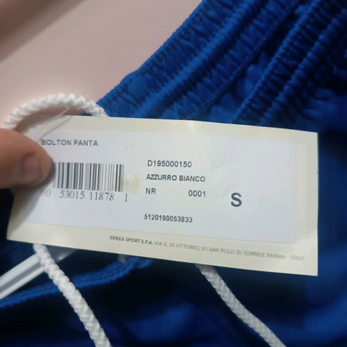 Errea sports shorts new, blue, size S