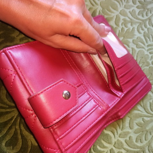 Kem wine red wallet