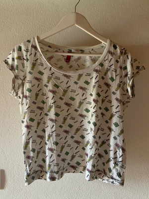 Crop Top H&M μεταχειρισμένο, μέγεθος Medium-Small, άσπρο