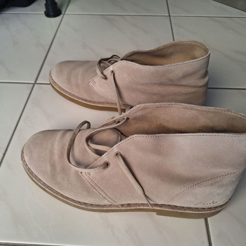 Clarks desert boots used, size 44, beige