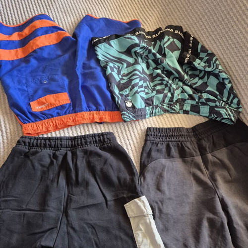 Adidas and McKenzie cotton summer shorts with 2 Berska swimsuits like new