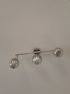 Florence 3-Light Ceiling Spot Fixture used, set of 2