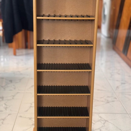 Wooden CD and DVD storage shelf like new