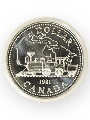 Kanada silver dollar 1981 μεταχειρισμένο, ασήμι