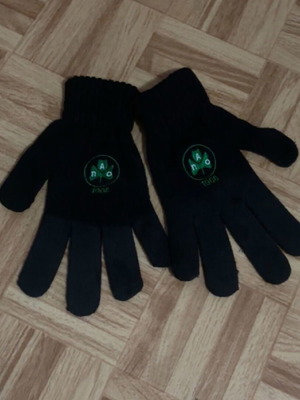 Γάντια Παναθηναϊκού σαν καινούργια, μαύρα με το σήμα