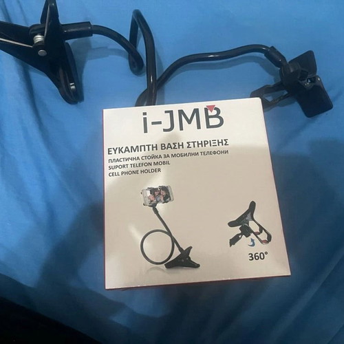 Flexible phone holder stand like new, ideal for bed