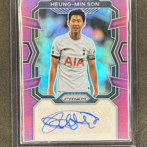 Prizm Heung-Min Son 2023-24 Autographed Card mint condition