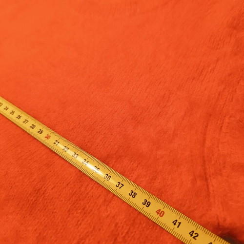 Knitted short-sleeve blouse 70% angora like new, orange, size S