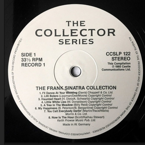 Frank Sinatra The Frank Sinatra Collection used vinyl, 2 LPs