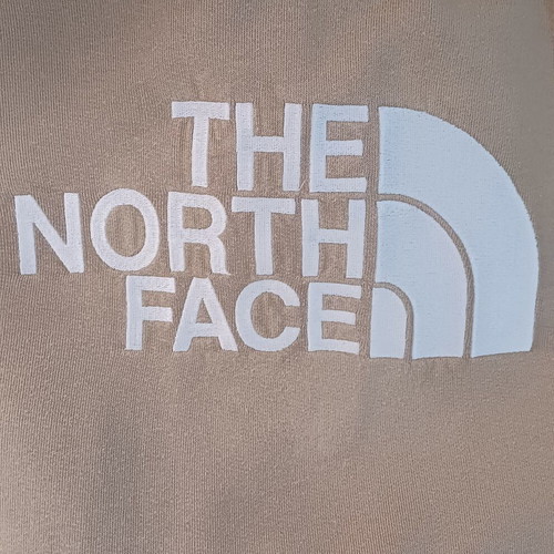 The North Face hoodie beige, lightly used with small mark, size L