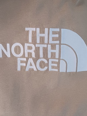 The North Face hoodie beige, lightly used with small mark, size L