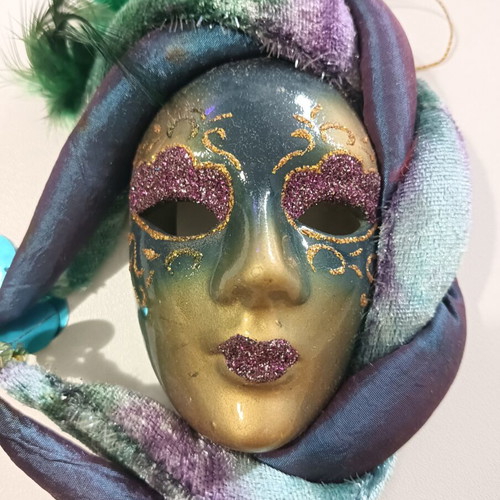 Vintage decorative wall mask used